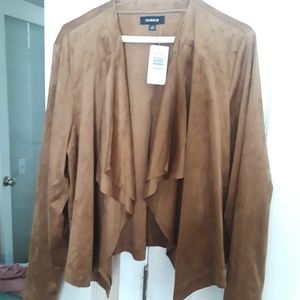 Faux suede jacket